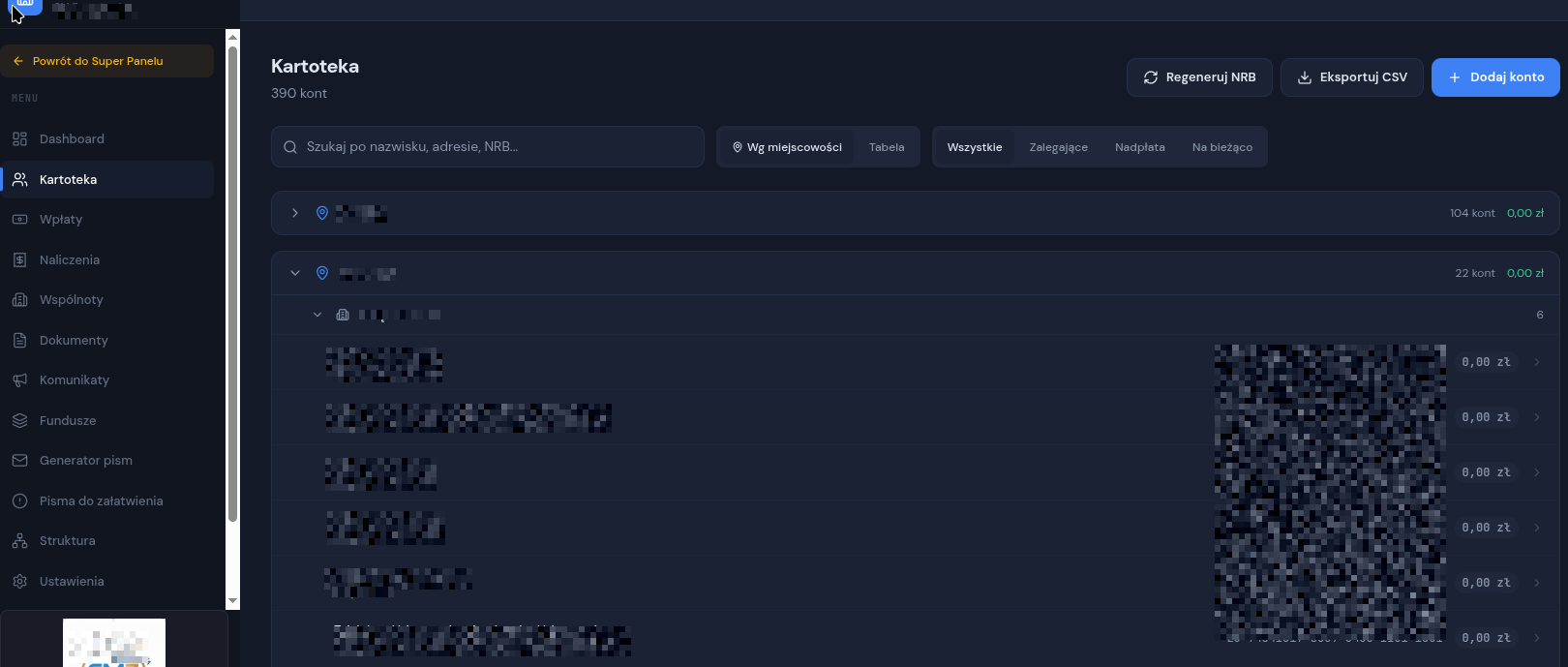 Kartoteka mieszkańców